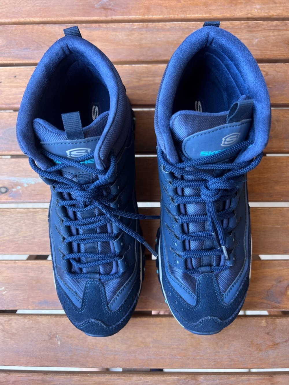 Skechers Energy Cool Rider Navy Blue Hiking Boots Women's Size 9.5